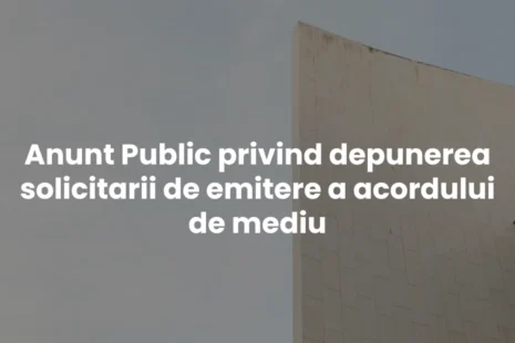 Anunt Public – acord mediu